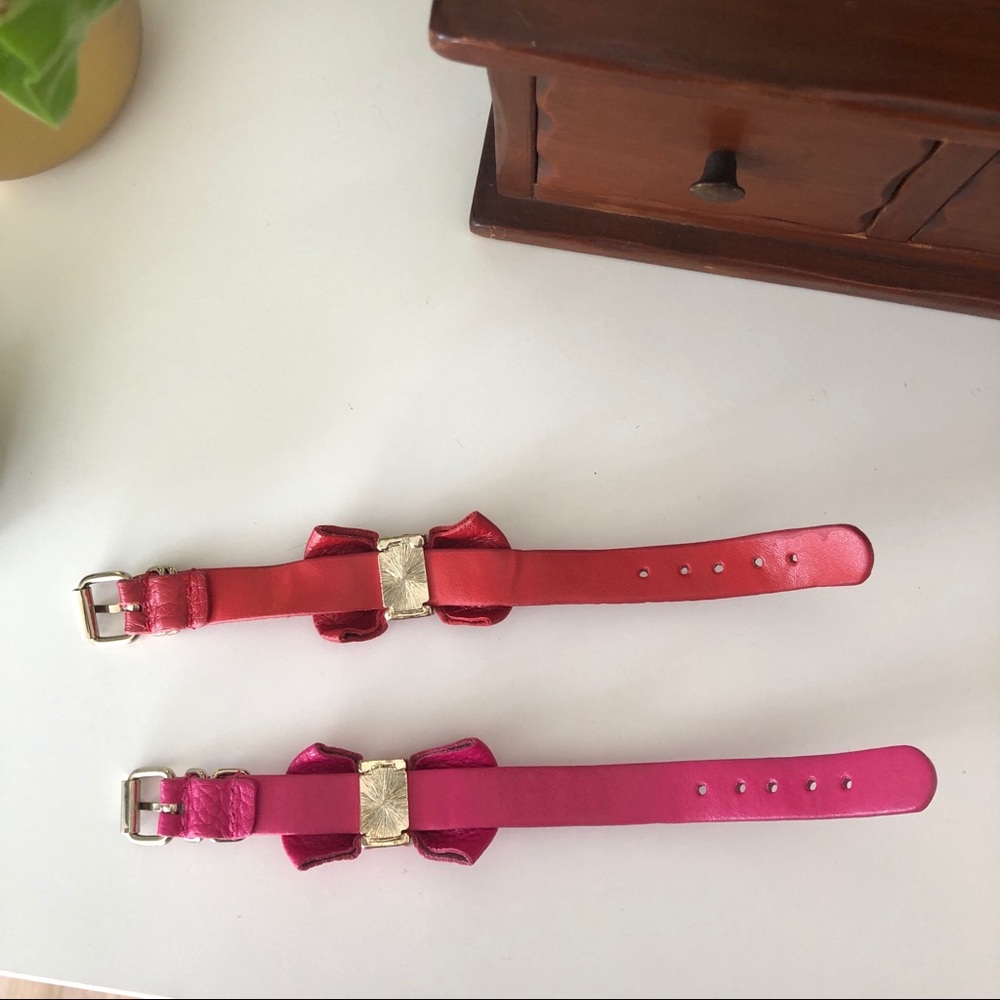 Leather bow buckle bracelets - Picture 5 of 5